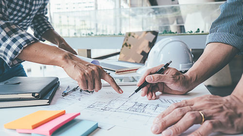 Group of people working on table