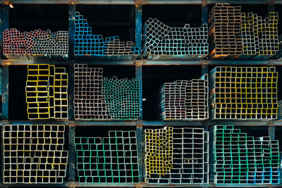 Full frame shot of metal grate