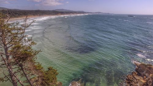 Scenic view of sea against sky