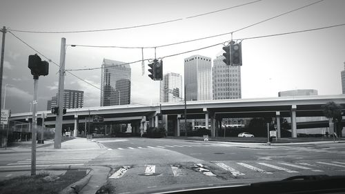 City street against clear sky