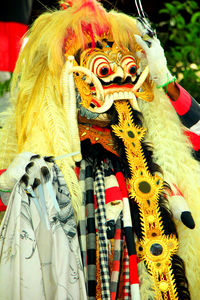 Close up of traditional clothing