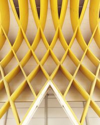 Close-up of yellow umbrella