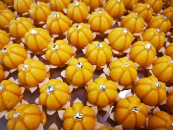 Full frame shot of yellow fruits for sale in market