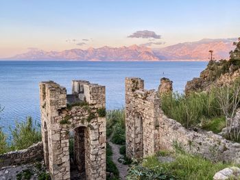 Panoramic view of sea against sky