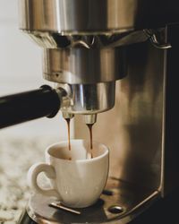 Close-up of coffee cup