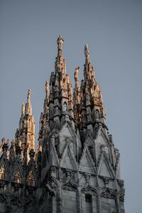 Low angle view of traditional building against sky