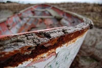 Close-up of rusty metal