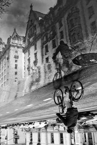 Low angle view of buildings against sky