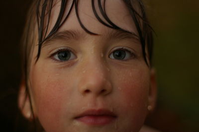 Close-up portrait of boy