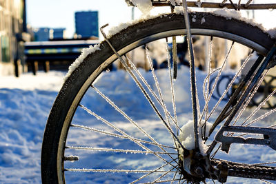 Close-up of wheel