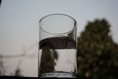 Close-up of glass of water