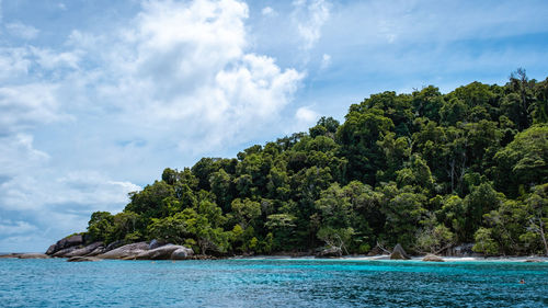 Scenic view of sea against sky