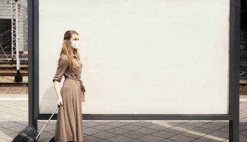 Woman standing outdoors