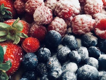 Full frame shot of strawberries