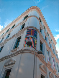 Low angle view of building against sky