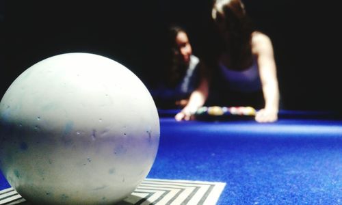 Close-up of ball on table