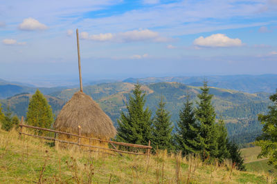 Scenic view of landscape mountains 