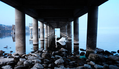 View of pier over sea