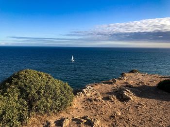 Scenic view of sea against sky