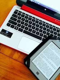 View of books on book