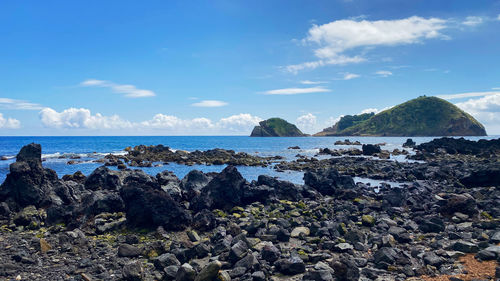 Scenic view of sea against sky