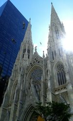 Low angle view of church against sky