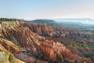 Scenic view of mountain range