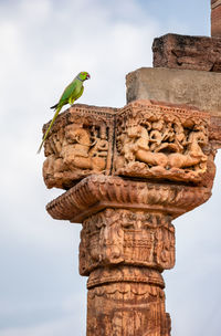 Low angle view of a statue