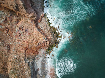 Aerial view of sea shore