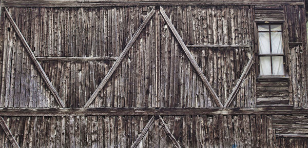 Close-up of wooden door