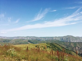 Scenic view of landscape against sky