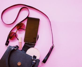 High angle view of sunglasses on table