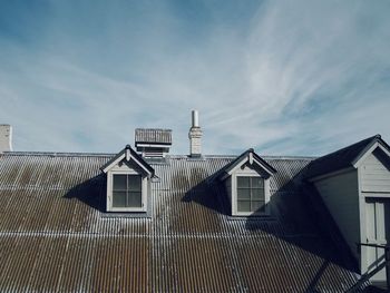 Low angle view of building against sky