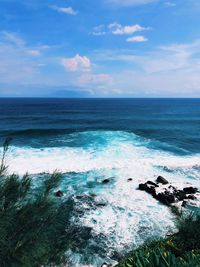 Scenic view of sea against sky