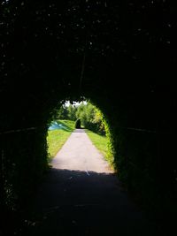 Road in tunnel