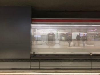 Train at railroad station