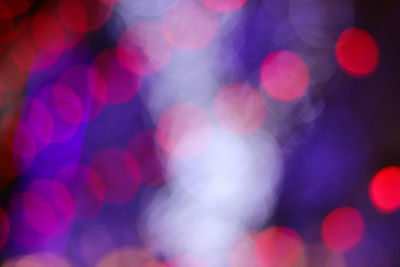 Defocused image of illuminated lights