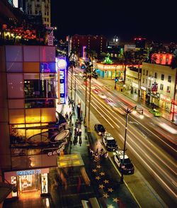 City street at night