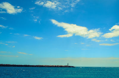 Scenic view of sea against sky