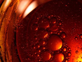 Full frame shot of bubbles in water