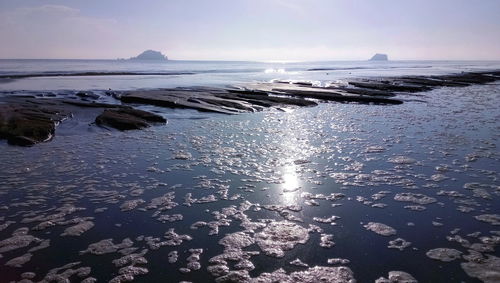 Scenic view of sea against sky