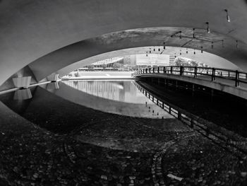 Bridge over river against sky