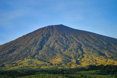 View of rinjani mountain 