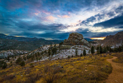 Scenic view of landscape against sky