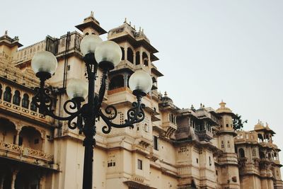 Low angle view of historic building