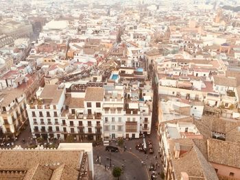 High angle view of cityscape