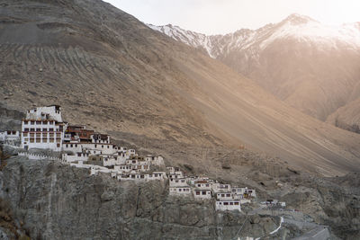 Dikshit monastery, tibetan buddhist monastery of the yellow hat, jammu and kashmir,leh ladakh.