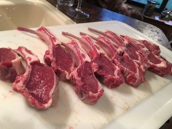 Close-up of served food