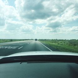 Road passing through landscape