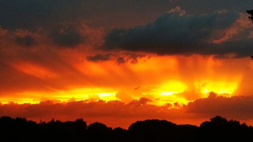 Scenic view of sunset sky